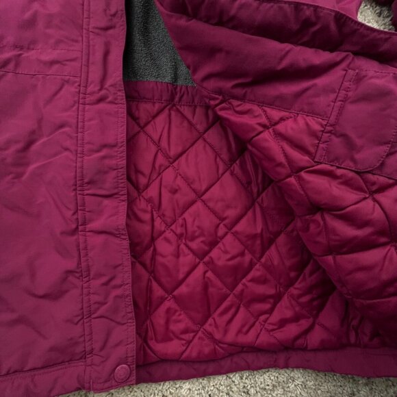 LL Bean Women’s Thinsulate Lined Hooded Jacket Coat Red 0BDX2 Size L Large Reg * - Picture 15 of 16